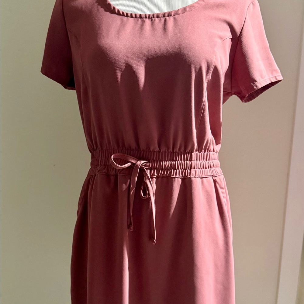 32 Degrees Mauve Midi Dress with Tie Waist